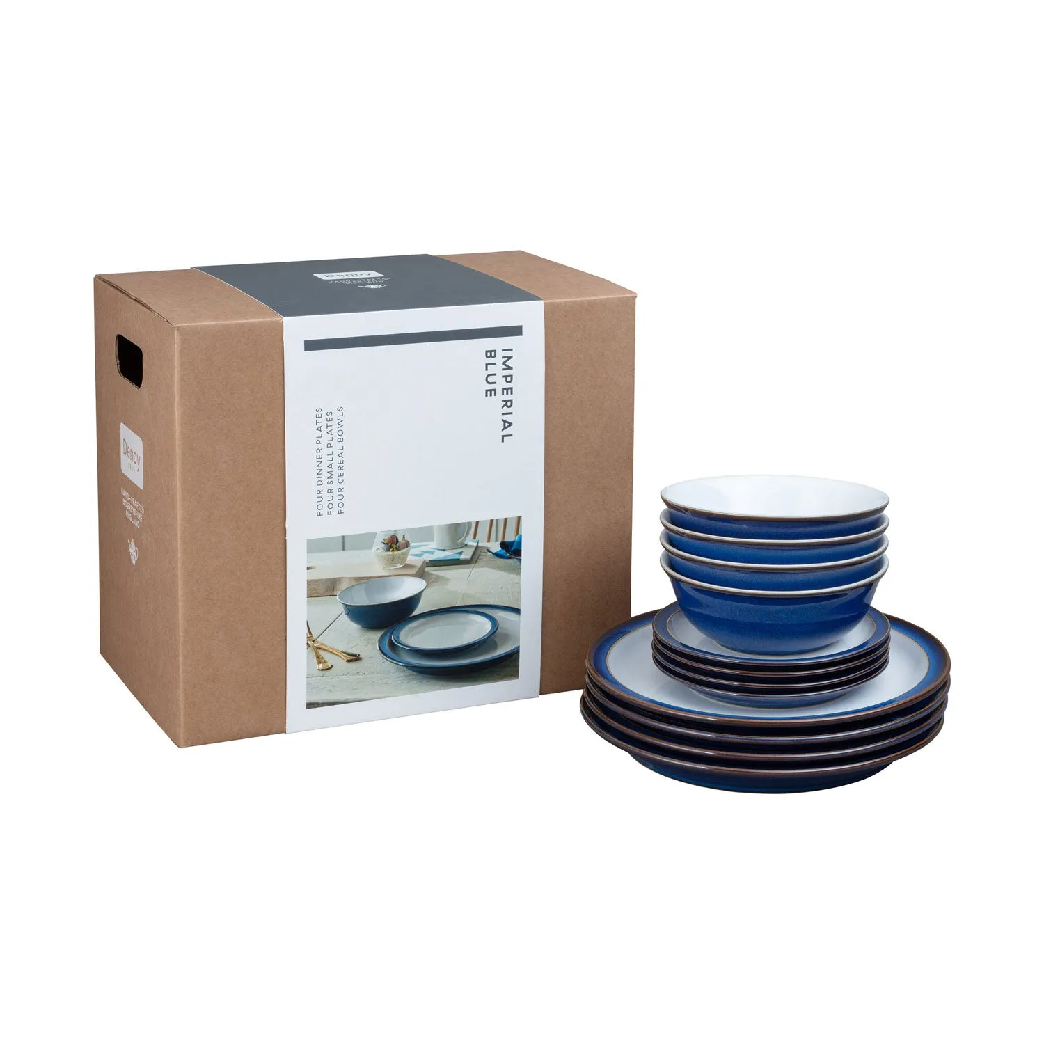 12 Piece Tableware Set - Imperial Blue