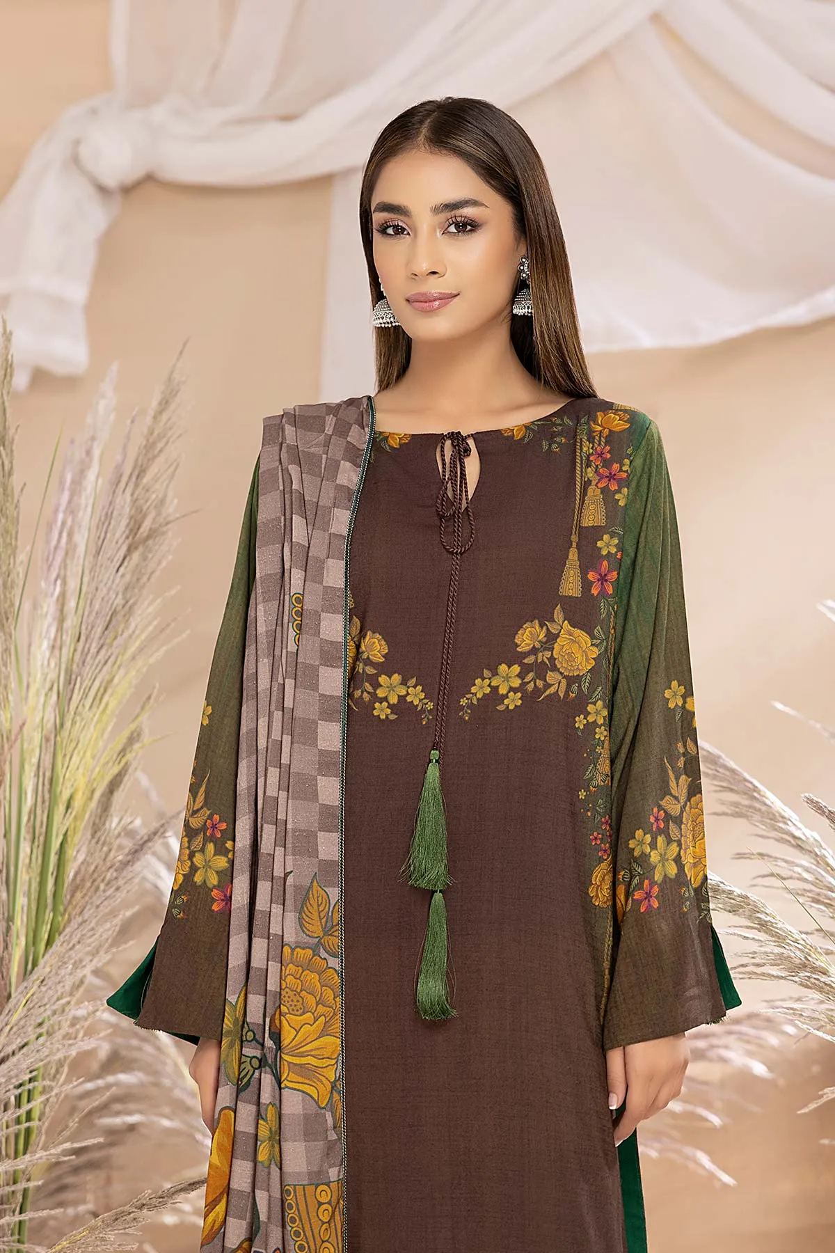 3-Pc Charizma Unstitched Pashmina Shawl Suits CPW22-45