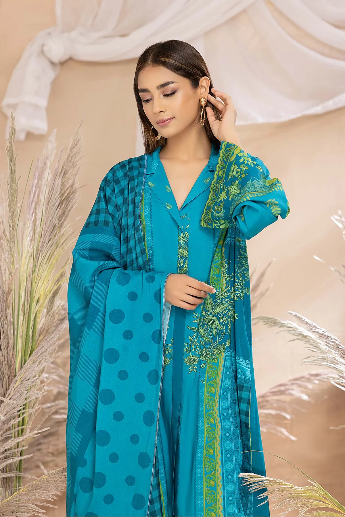 3-Pc Charizma Unstitched Pashmina Shawl Suits CPW22-50