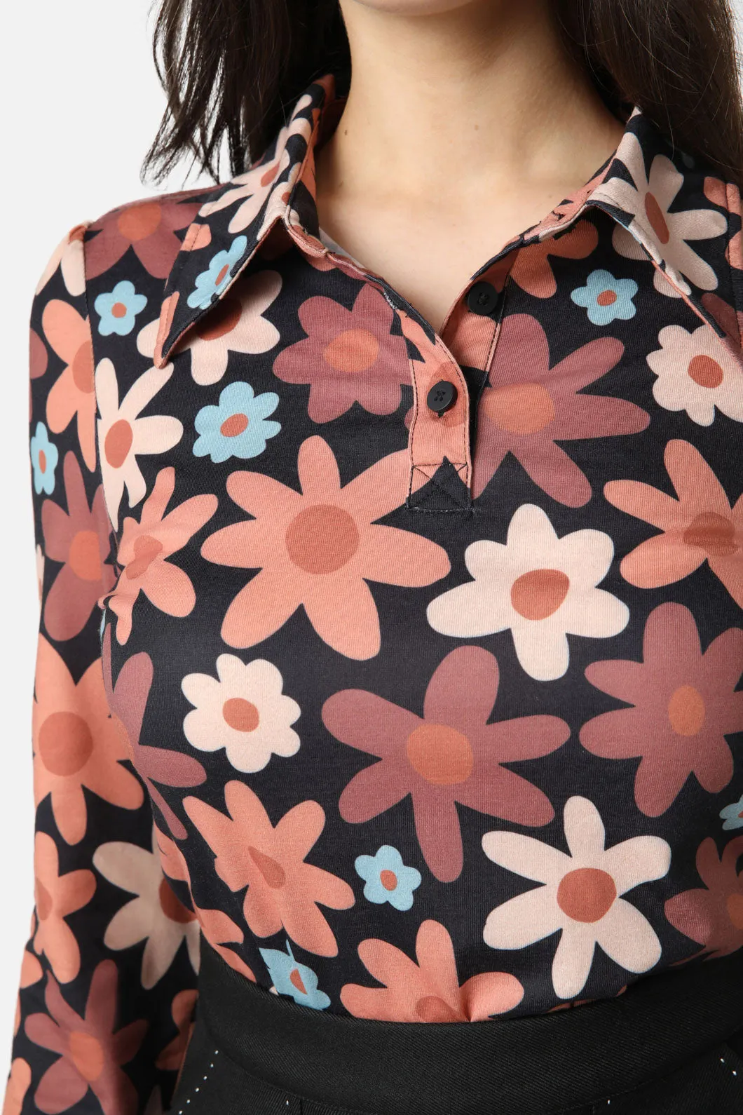 60S Daisy Polo Shirt