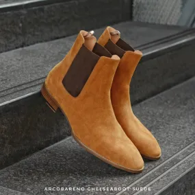 901 Chelsea Boots Suede Light-Tan