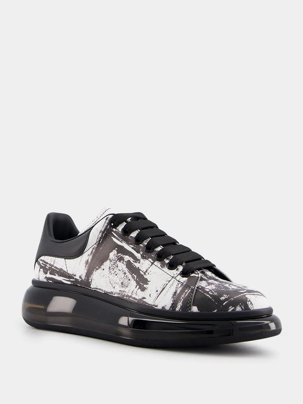 Abstract Print Translucent Sneakers