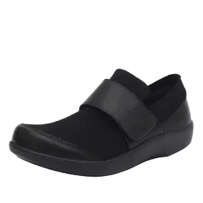 Alegria Womens Qwik Cozy Velcro Shoes- Black