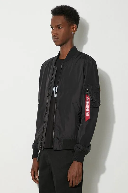 Alpha Industries bomber jacket MA-1 TT men’s black color 191103.03