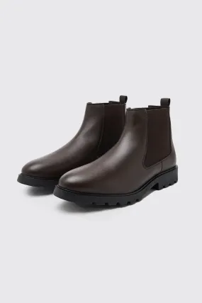 Angled Gusset Chelsea Boot