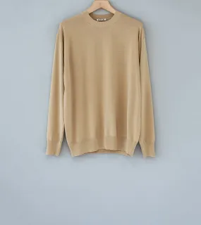 Auralee 'Super Hard Twist Wool Knit P/O' (Light Beige)