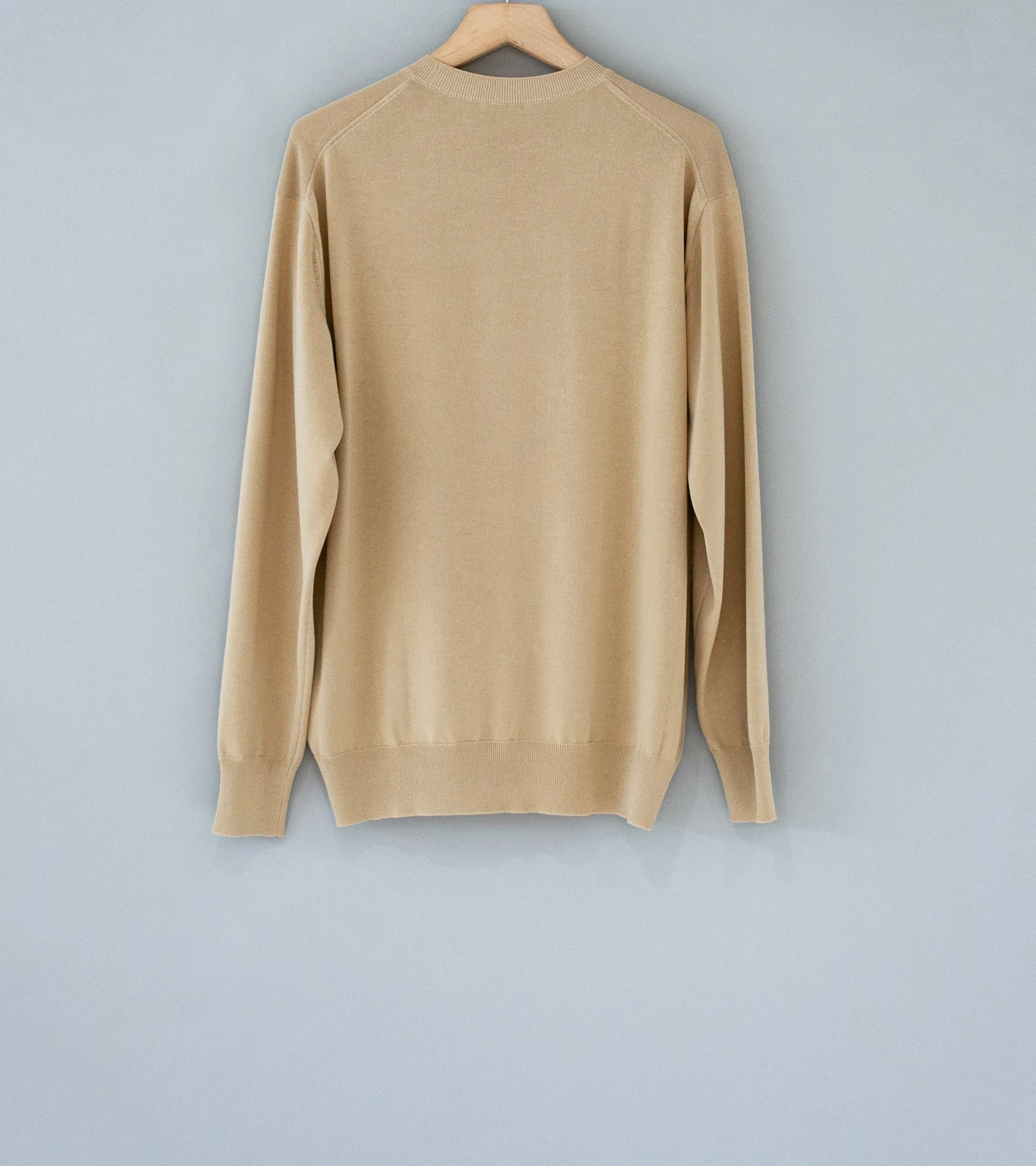 Auralee 'Super Hard Twist Wool Knit P/O' (Light Beige)