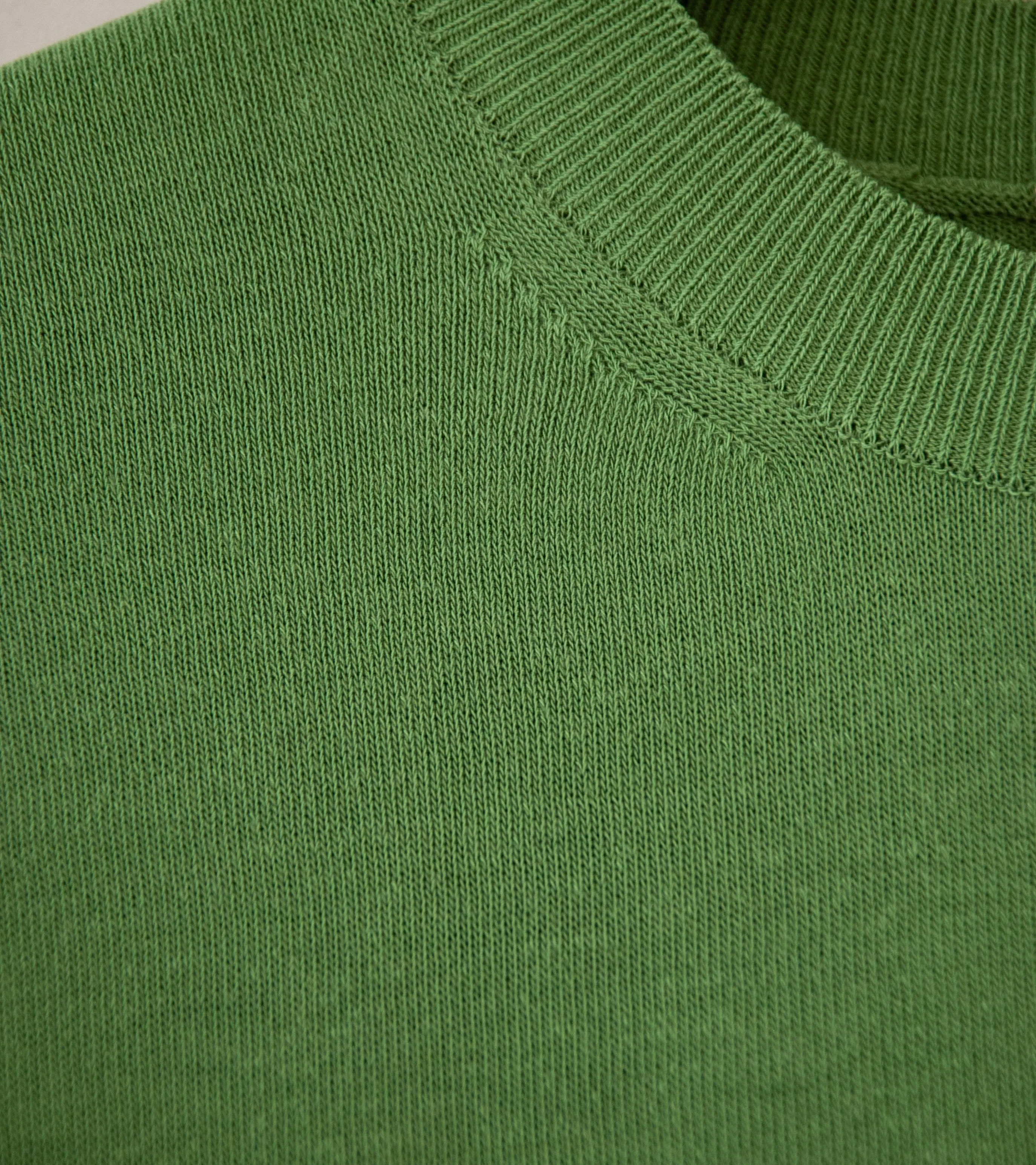 Auralee 'Super Hard Twist Wool Knit P/O' (Sage Green)