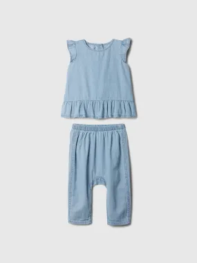 Baby Denim Two-Piece Outfit Set