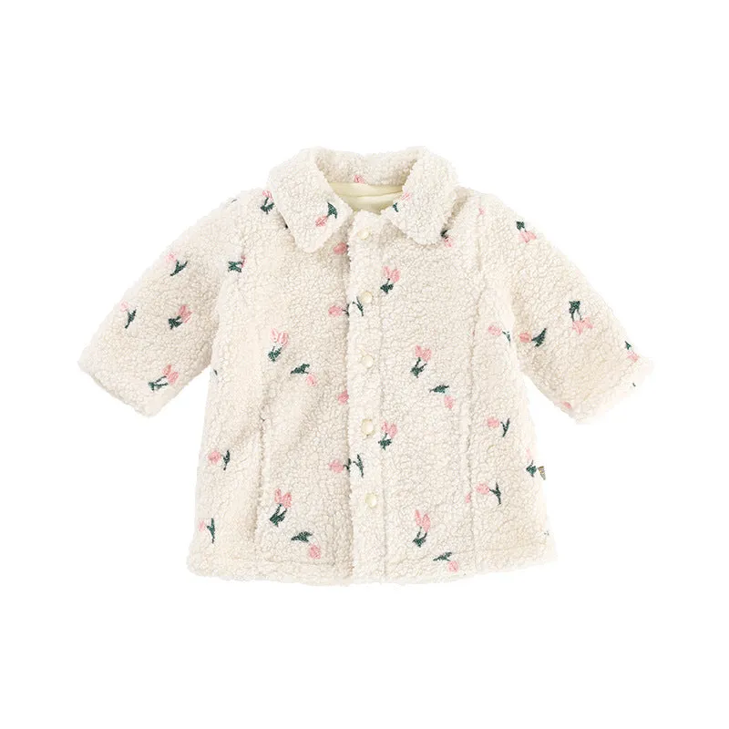 Baby Kid Girls Flower Embroidered Jackets Outwears Wholesale 231019126