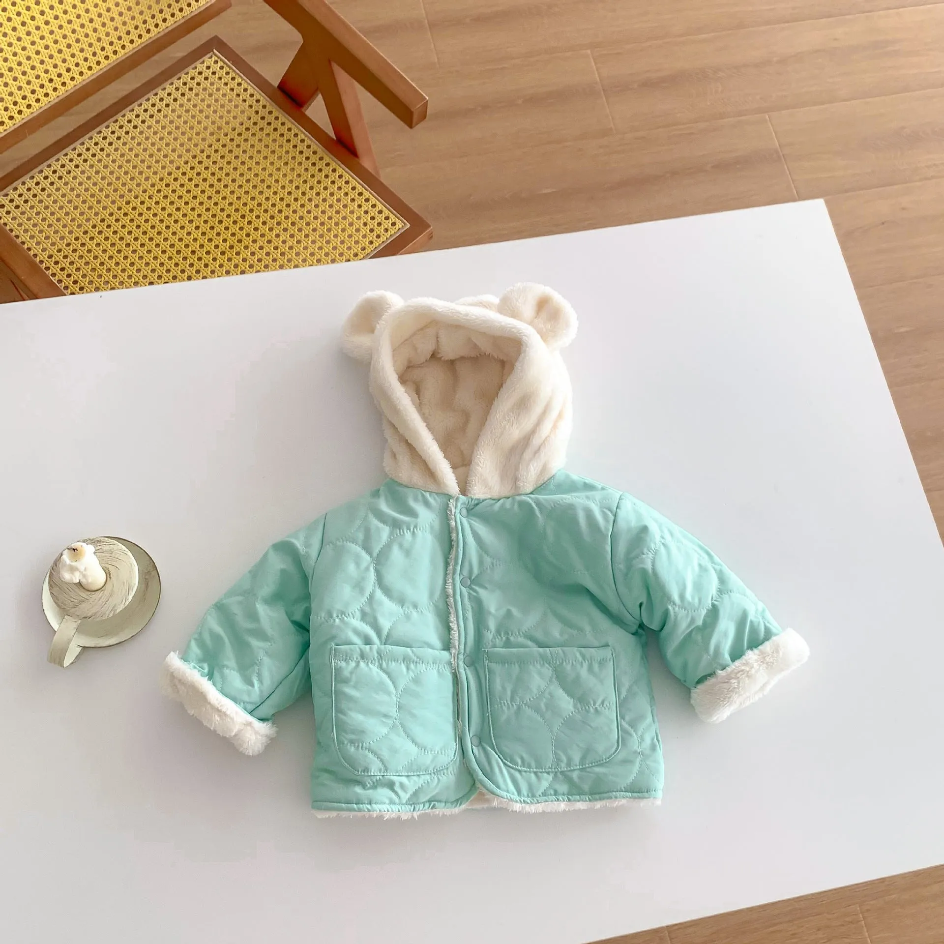 Baby Kid Girls Solid Color Jackets Outwears Wholesale 231019133