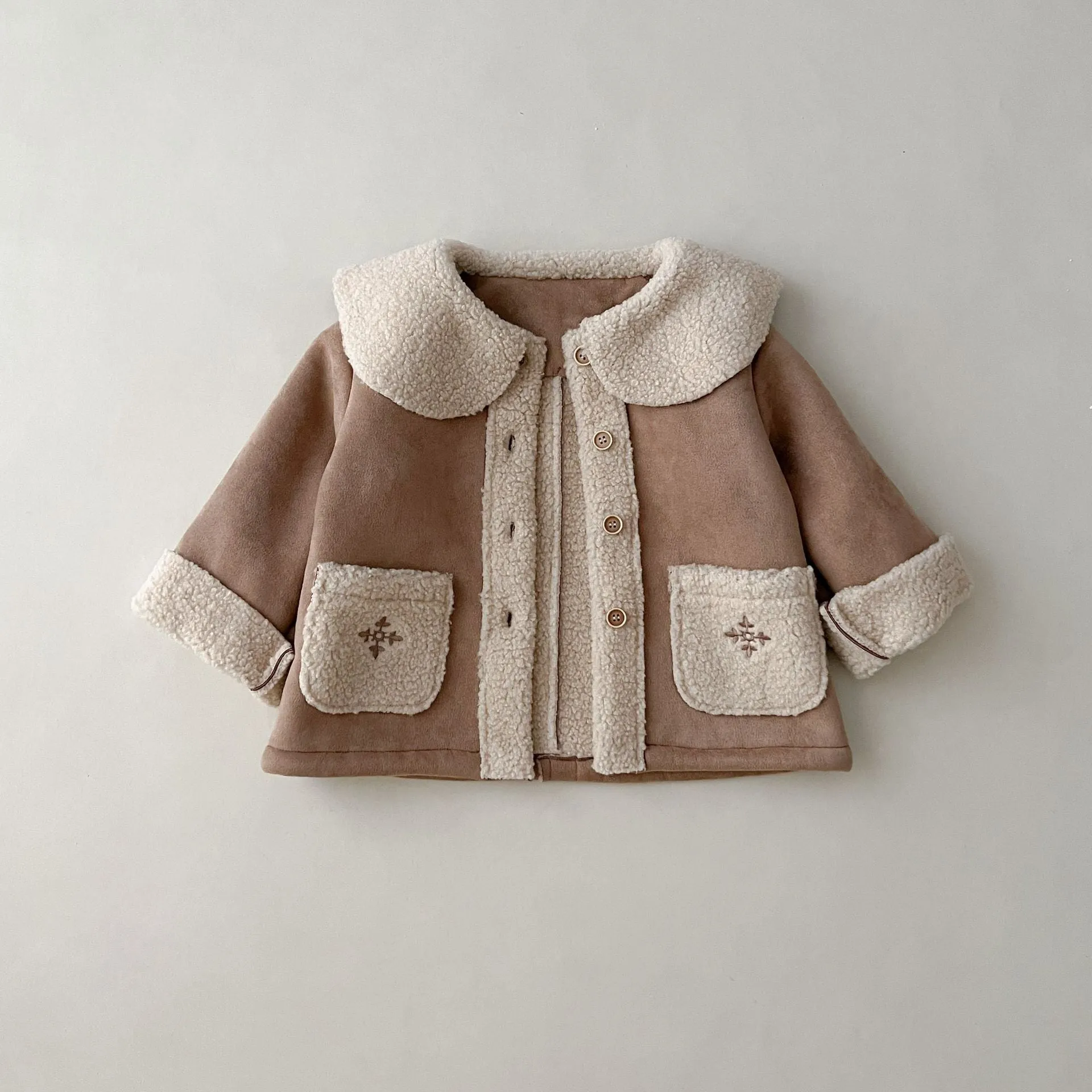 Baby Kid Girls Solid Color Jackets Outwears Wholesale 231130109