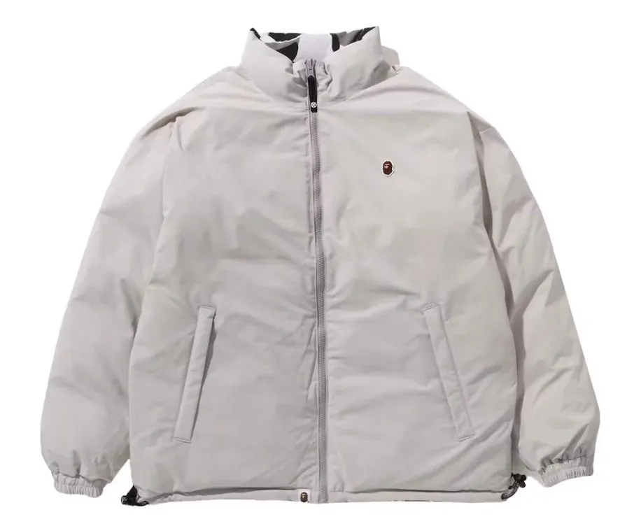 BAPE ABC CAMO REVERSIBLE DOWN JACKET GREY