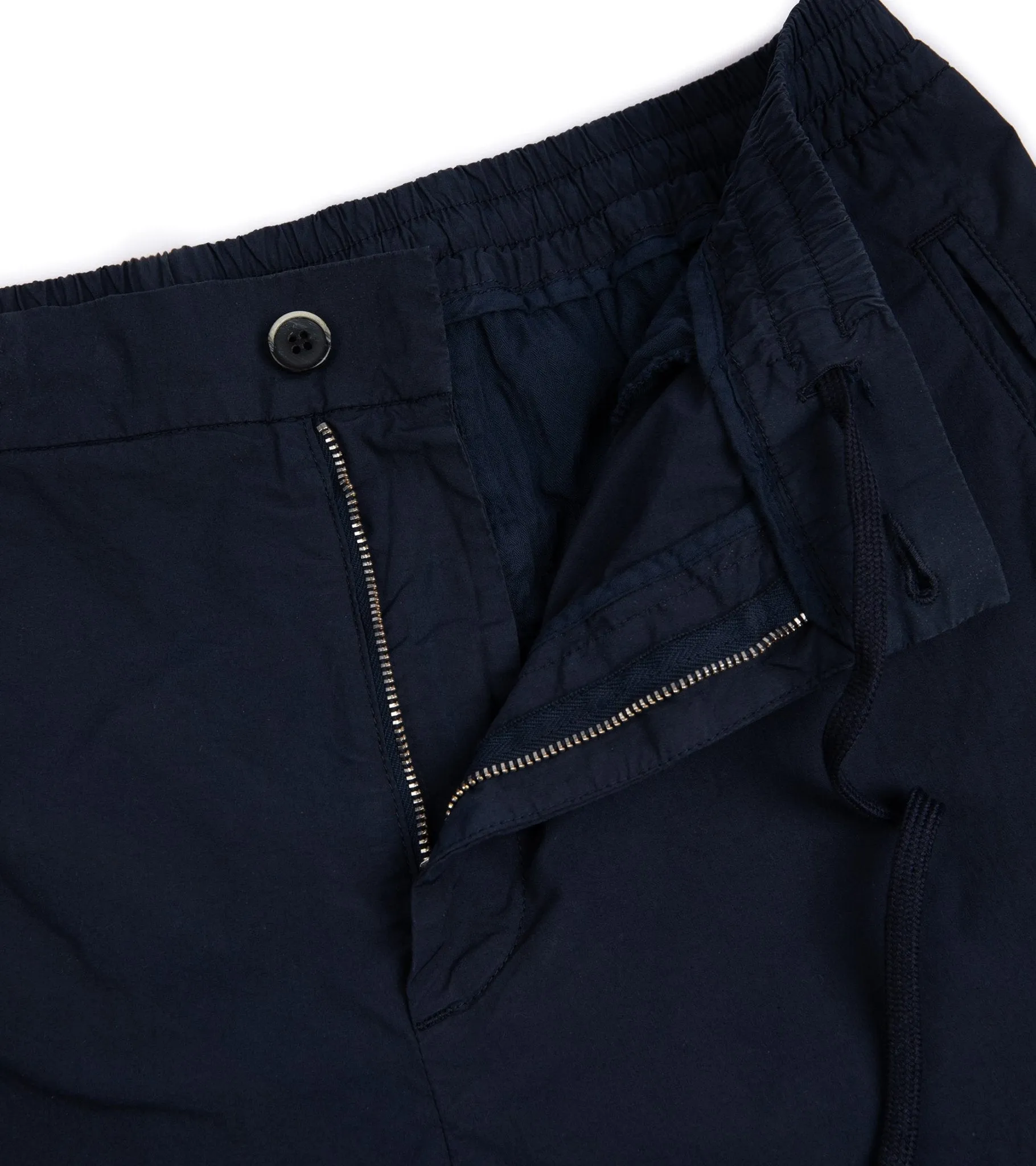 Barena Ameo Pavion Light Cotton Easy Trousers: Navy