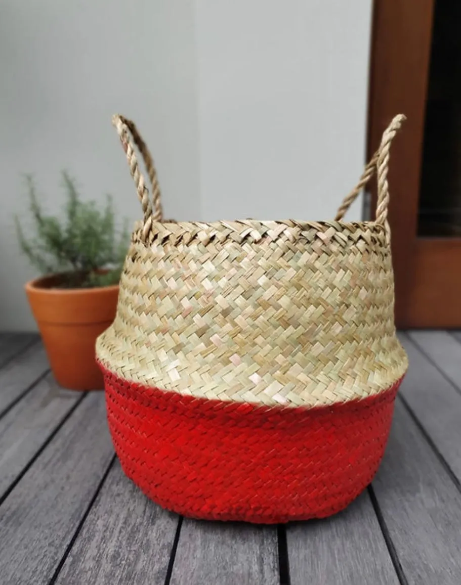 Belly Basket ea or Duo in Red or Green