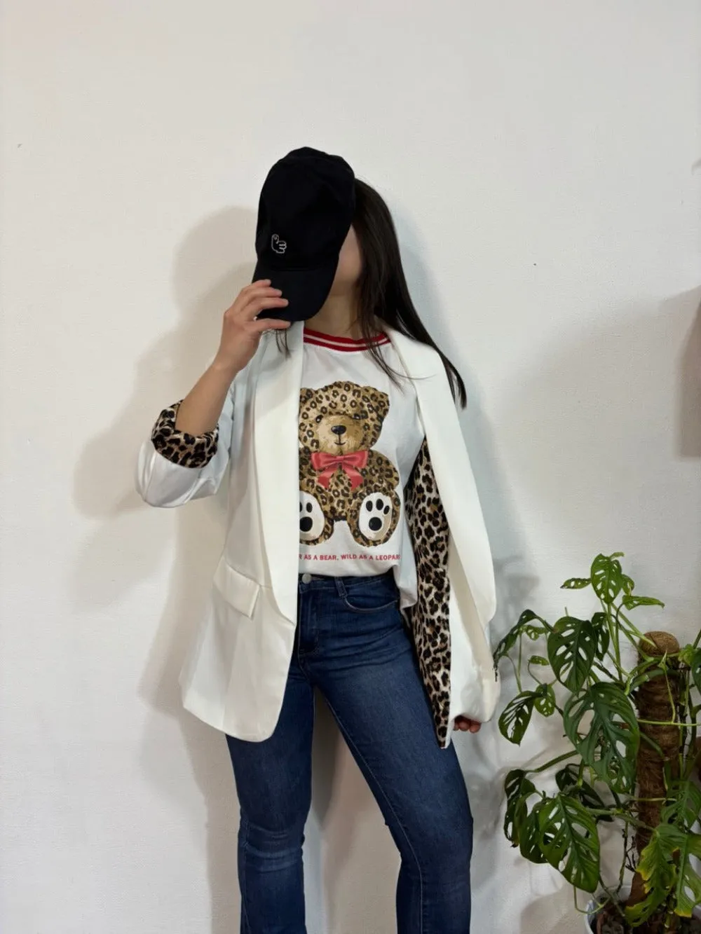 Blazer leopardato