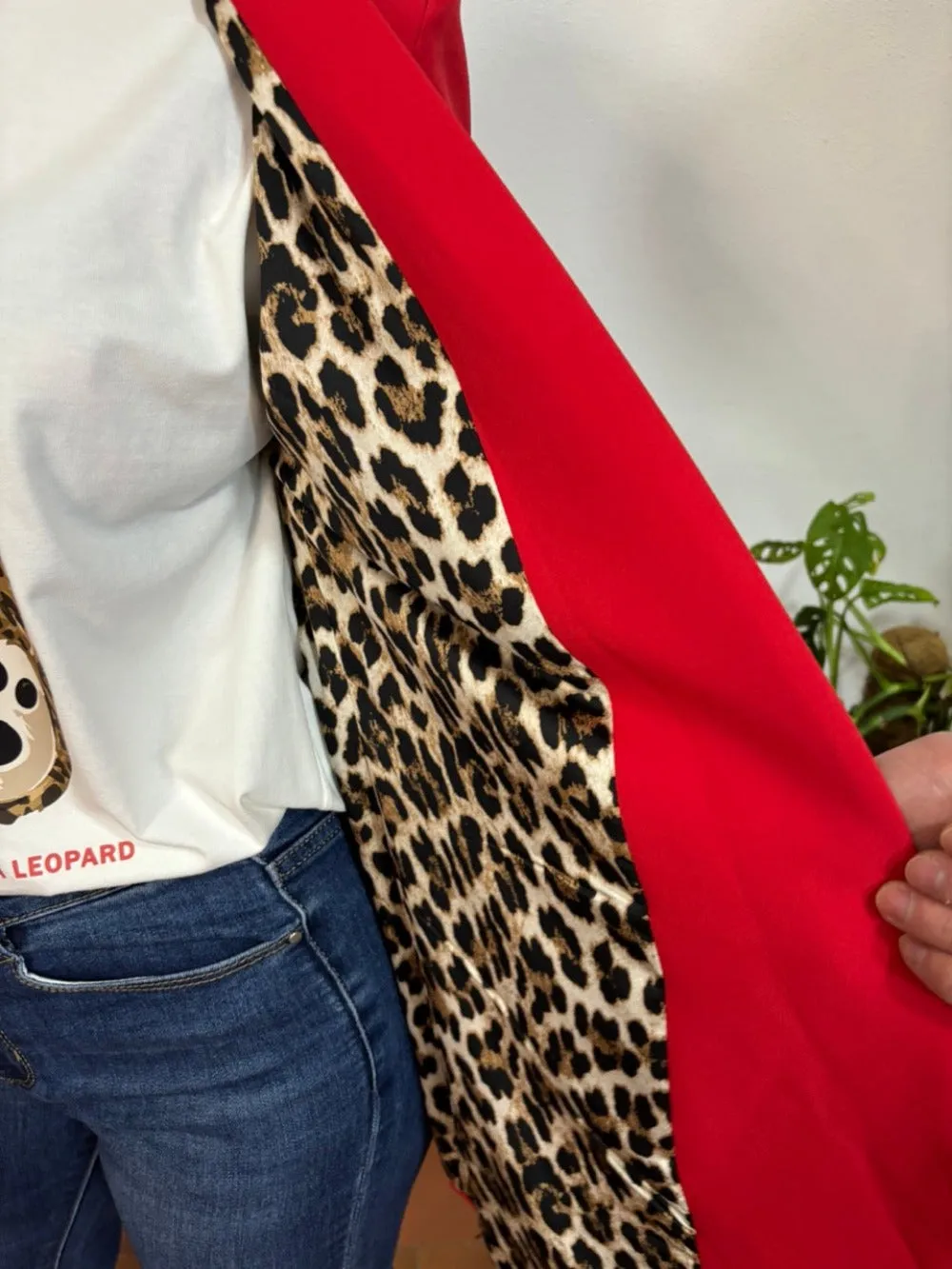 Blazer leopardato