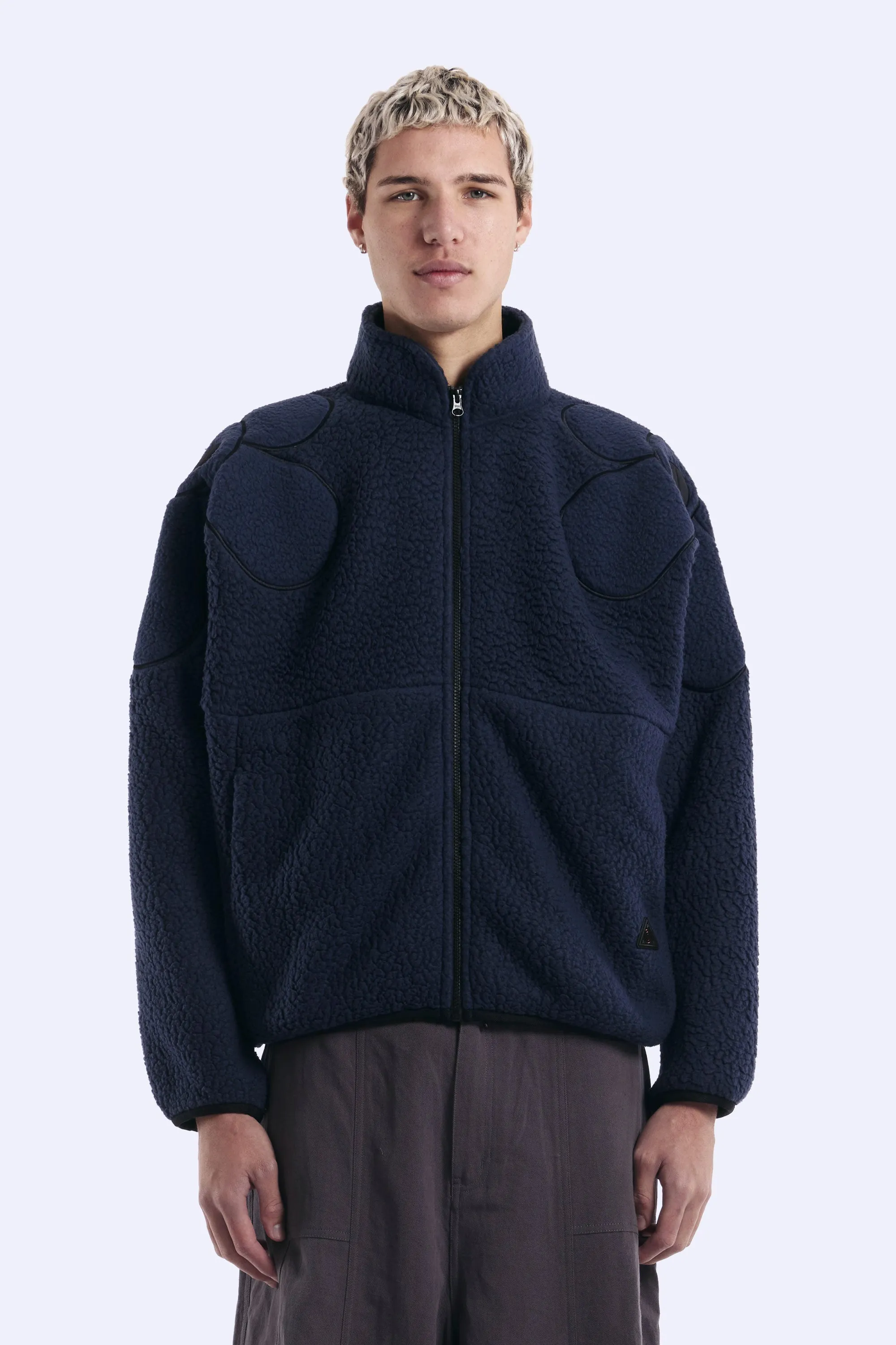 BLOOMING GESTURES ZIP UP RECYCLED SHEARLING JACKET