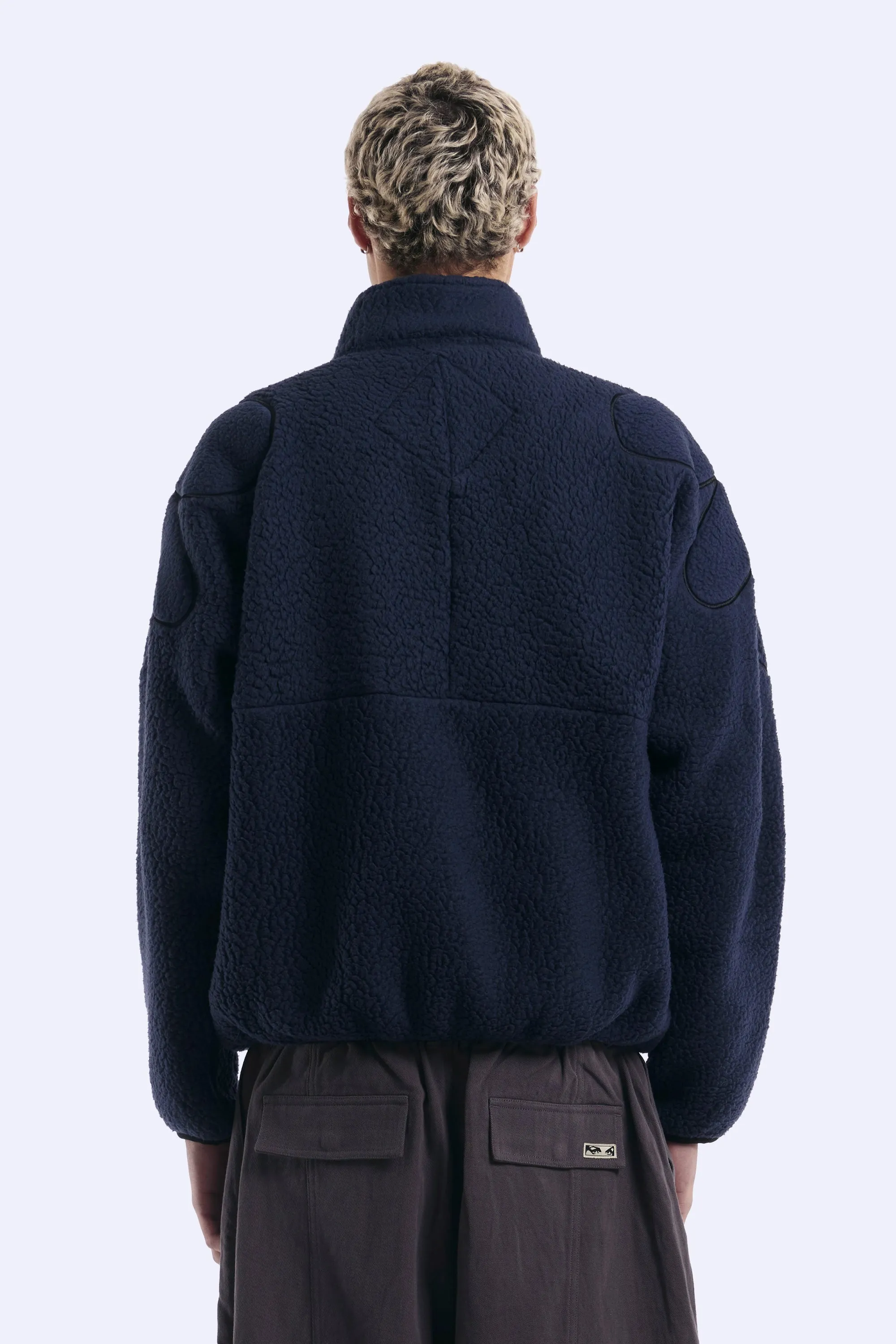 BLOOMING GESTURES ZIP UP RECYCLED SHEARLING JACKET