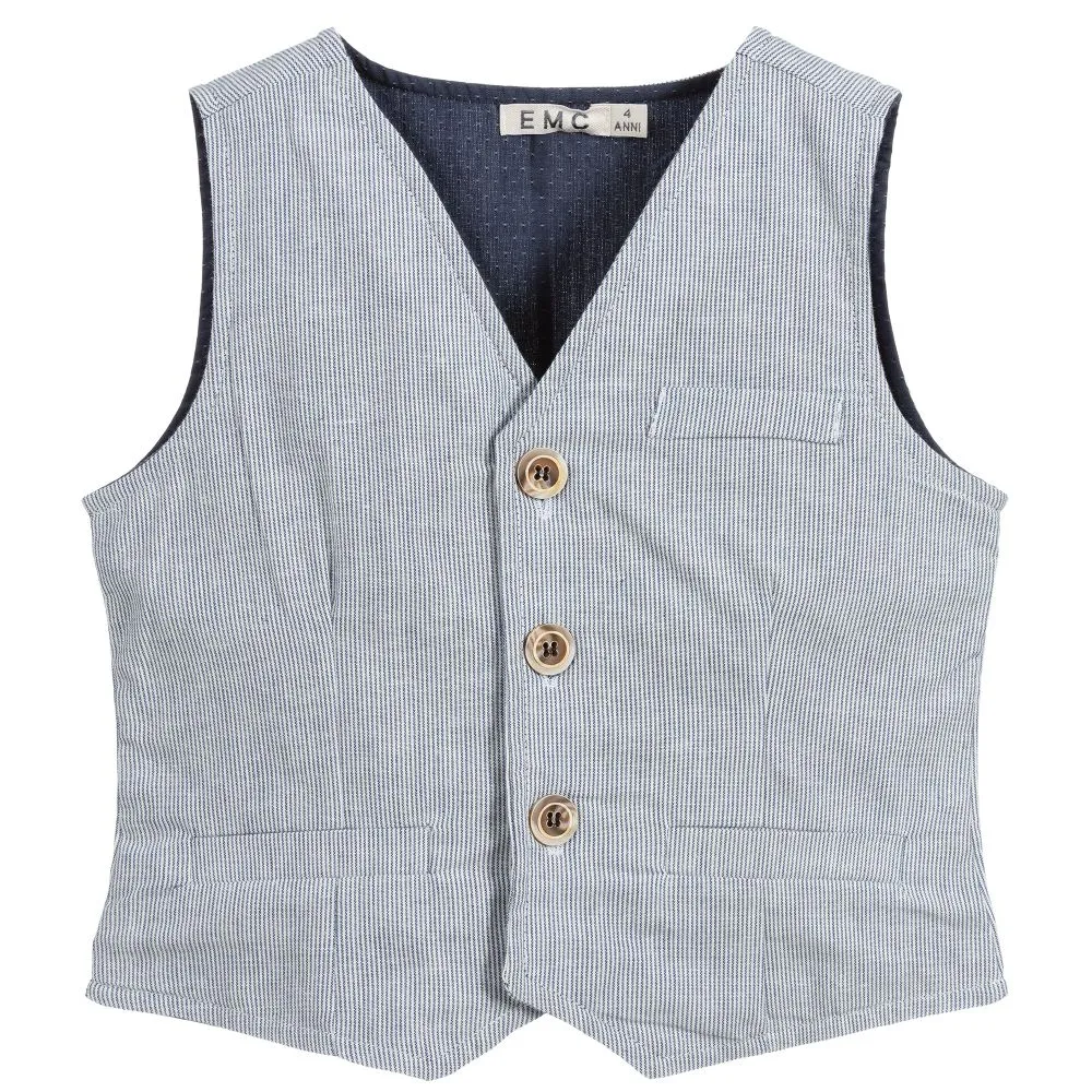 Blue Striped Waistcoat