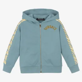 Boys Blue & Gold Zip-Up Hoodie