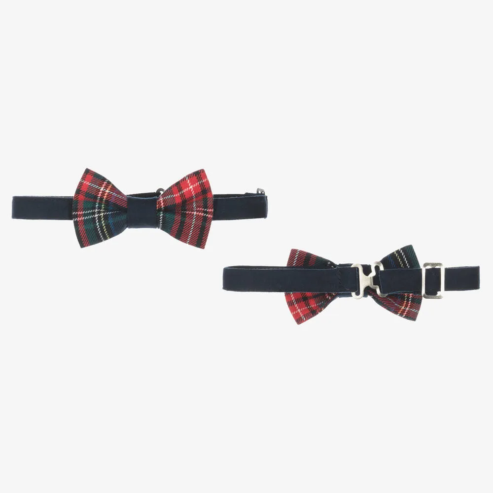 Boys Blue Tartan Outfit Set