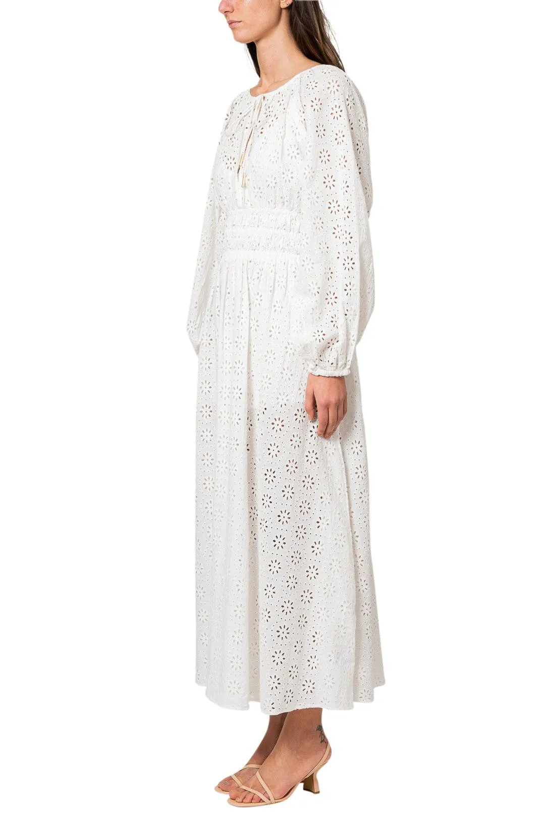 BRODERIE MAXI DRESS