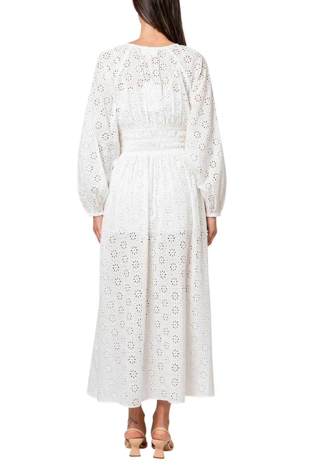 BRODERIE MAXI DRESS