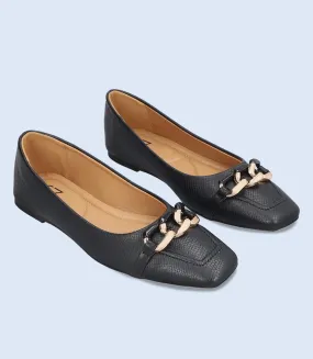 BW8485-BLACK-Women Casual Pumps