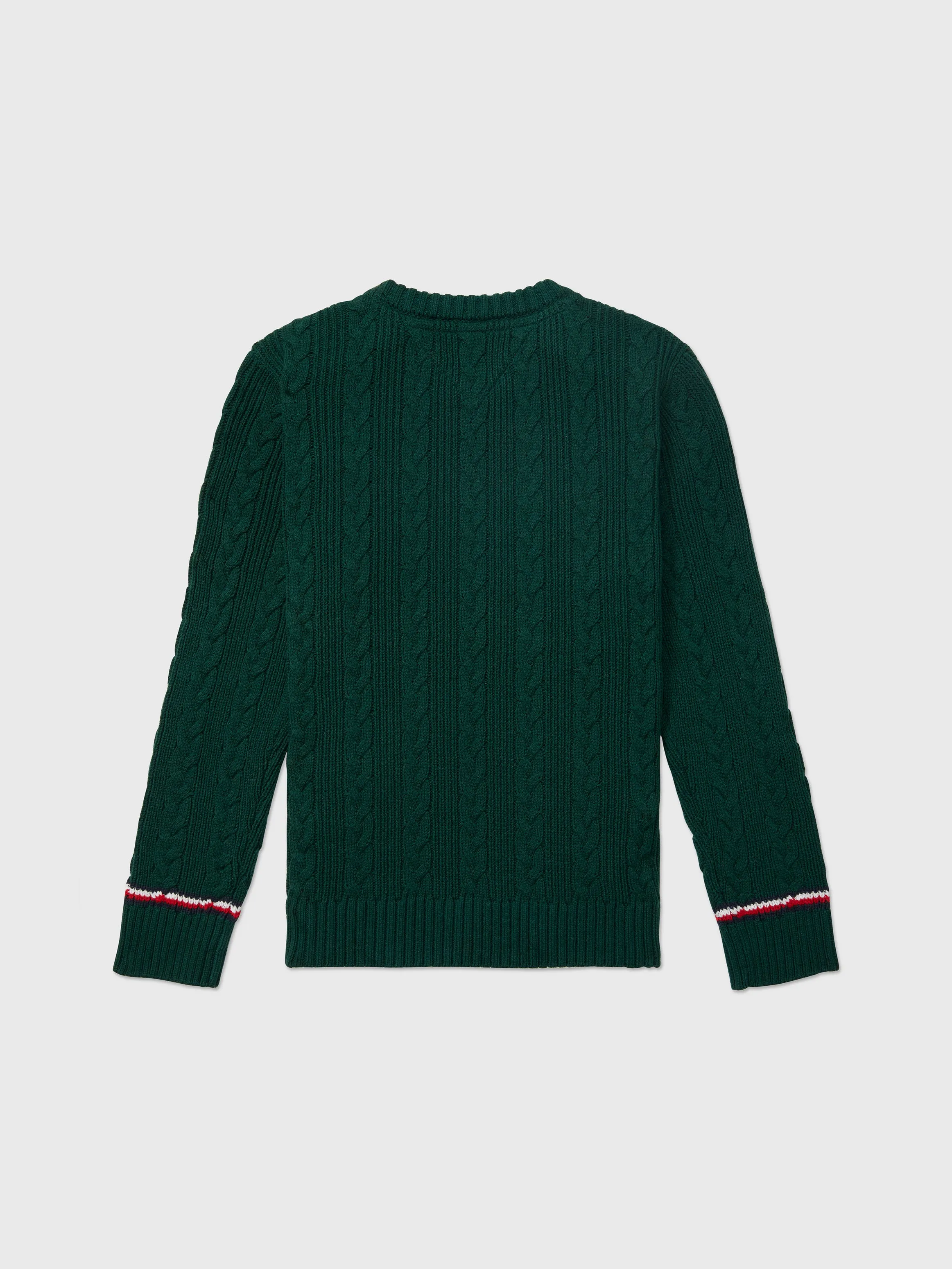 Cable Sweater (Kids) - Ornamental Green