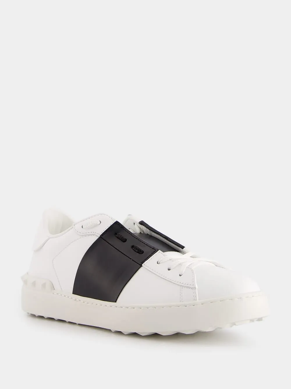 Calfskin Open Black Sneakers