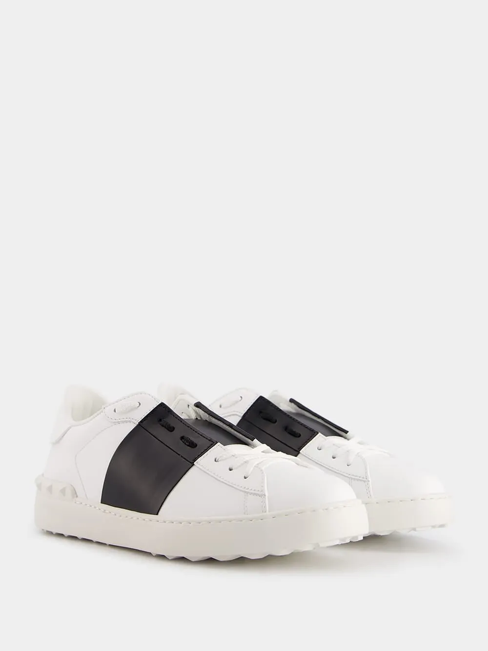 Calfskin Open Black Sneakers