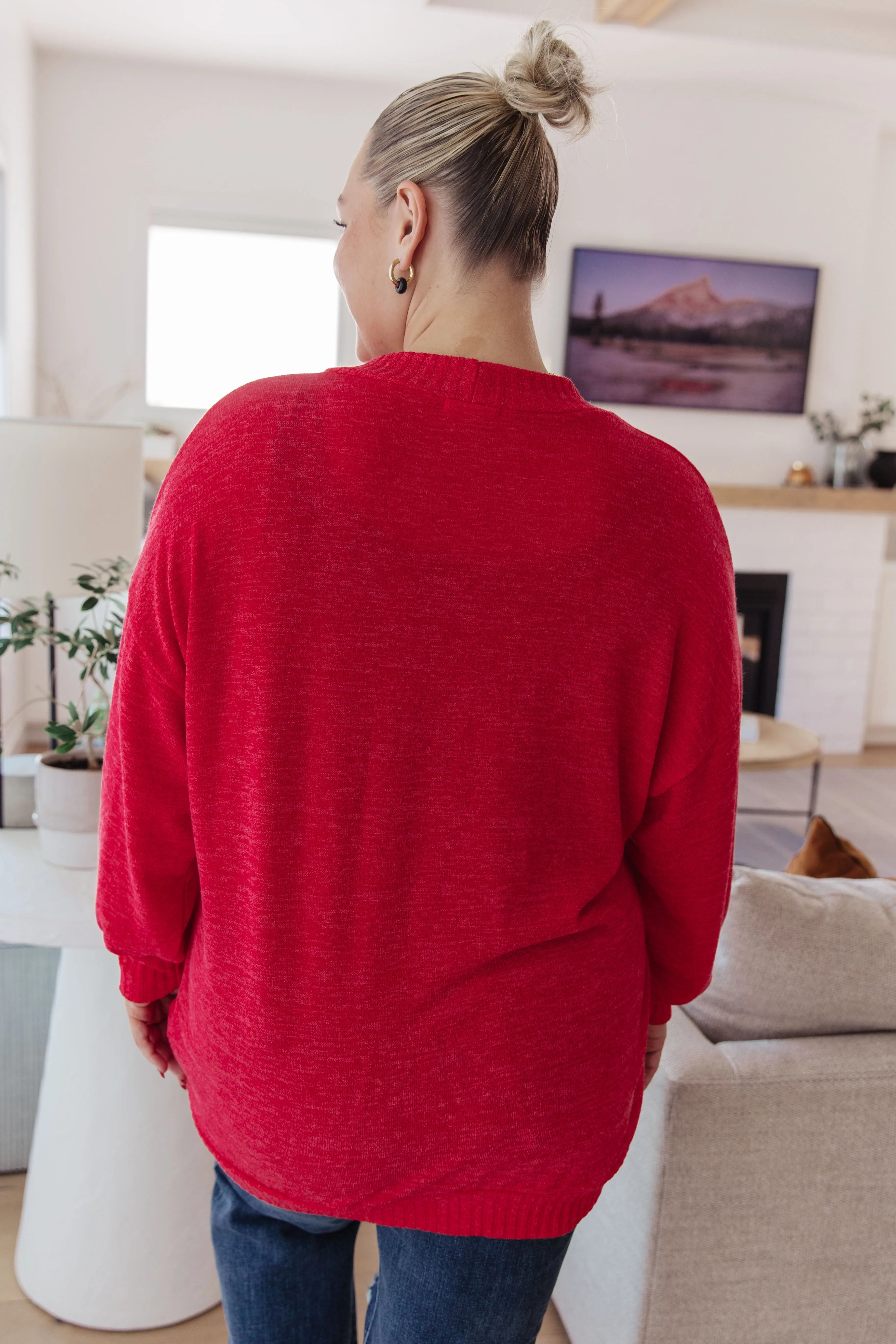 Cardinal Neighbor Cardigan