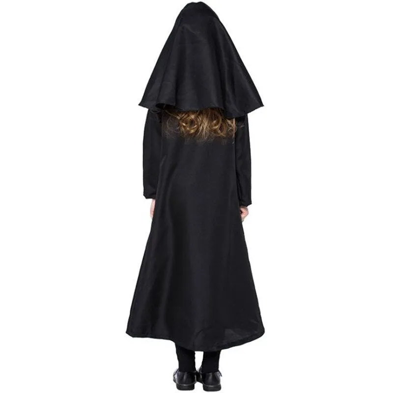 Children Virgin Mary Nuns Dress for Kid Girl Nuns Arabic Religion Monk Ghost Costume Halloween Party cosplay Uniform