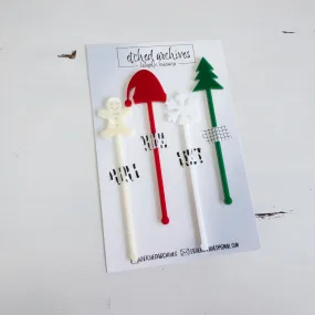 Christmas Drink Stirrers