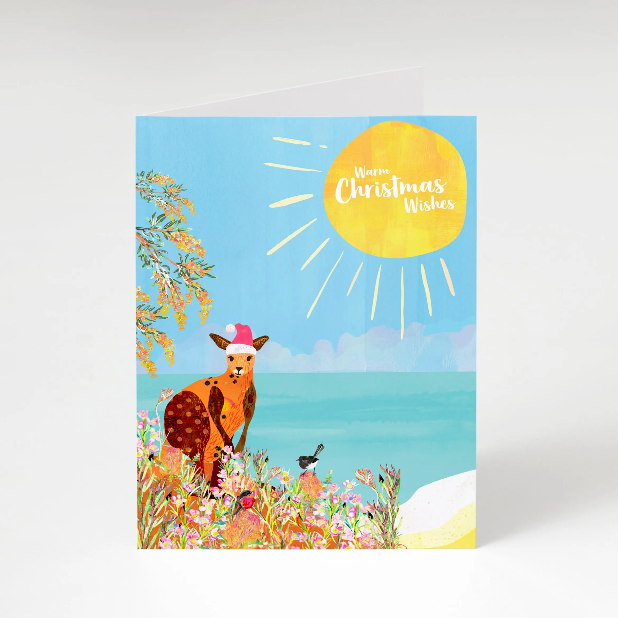 Christmas Kangaroo - A6 Christmas Card