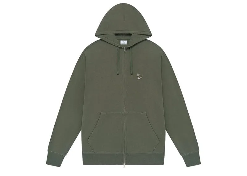 Classic OVO Full Zip Hoodie - Mulled Basil