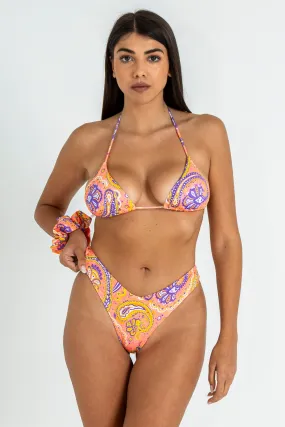 Costume bikini triangolo e slip americano sunrise