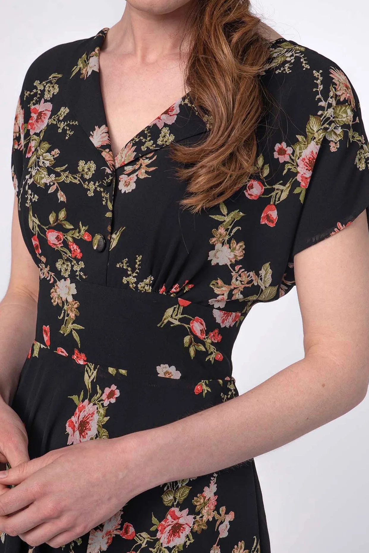 Dakota Black Floral Dress