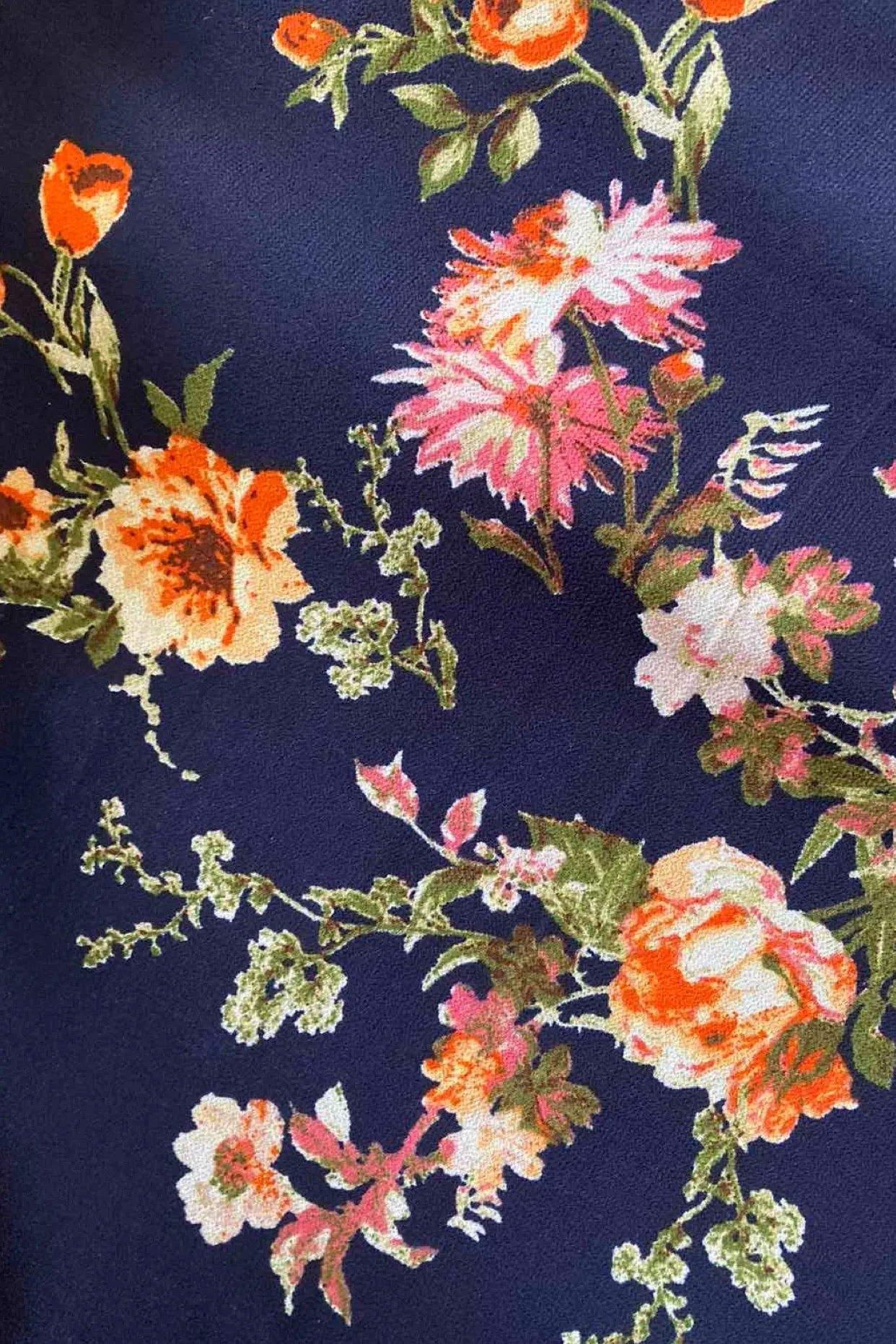 Dakota Navy / Orange Floral Dress