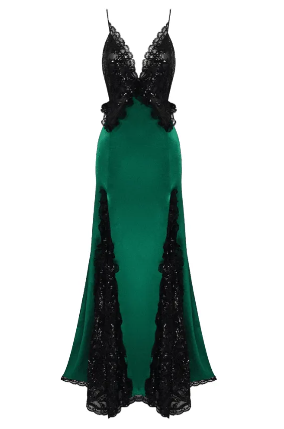 Dian Green Maxi Dress