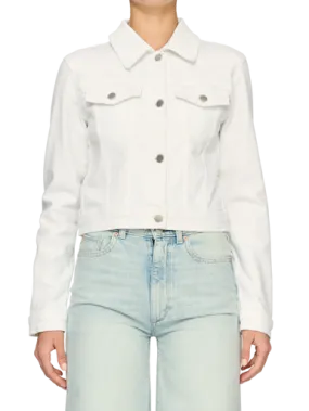 DL1961 Vika Classic Denim Jacket, White