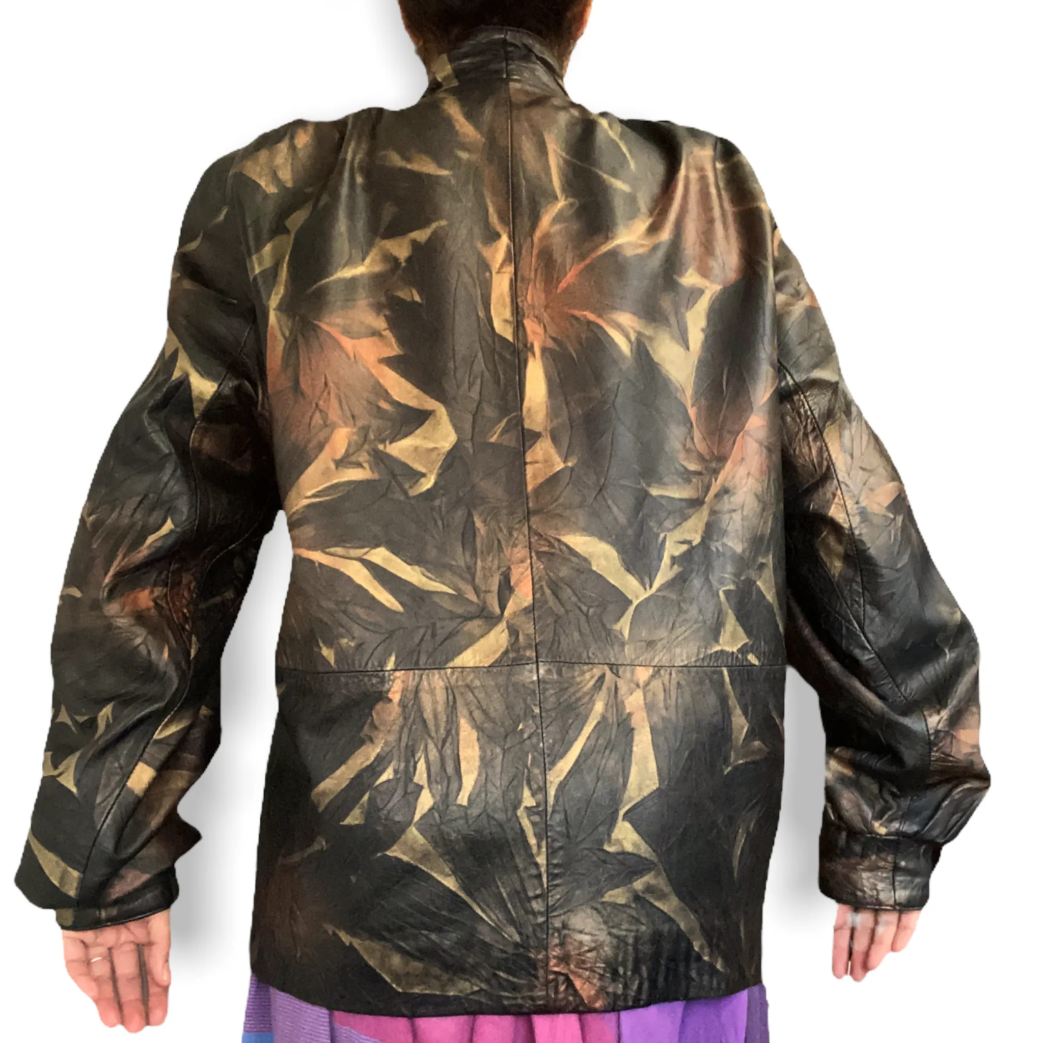 Déseré Metallic Leaf Print Jacket