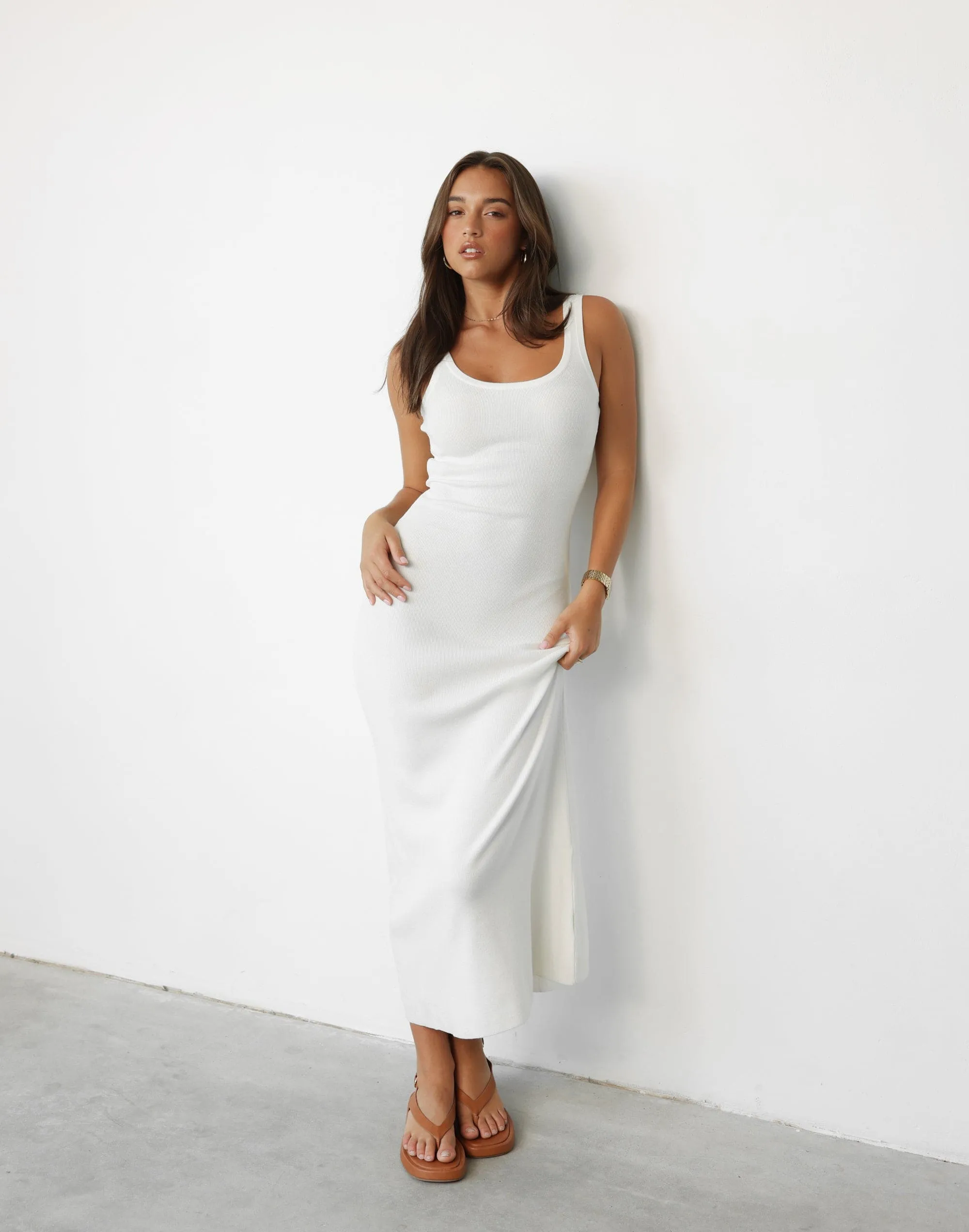 Enver Maxi Dress (Cream)