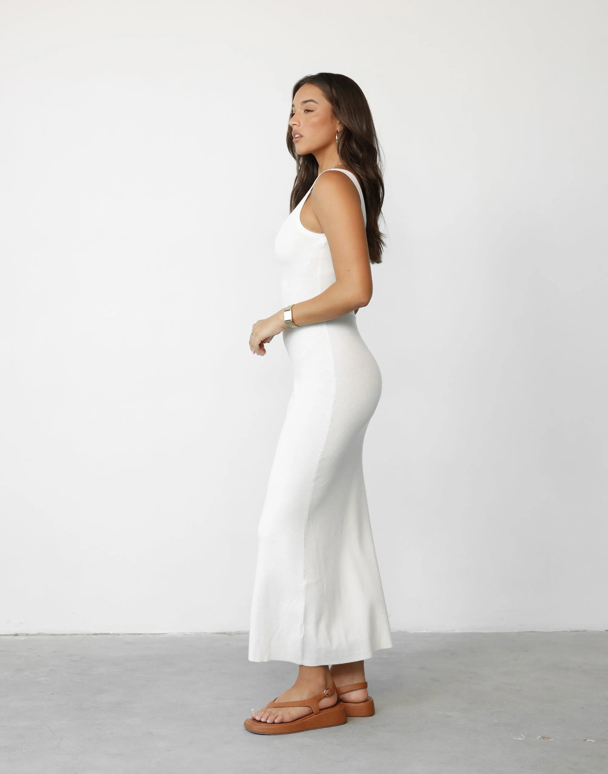 Enver Maxi Dress (Cream)