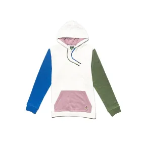 FROG Color Block Leisure Hoodie - White