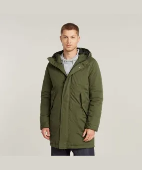 G-Star RAW Men Everyday Hooded Parka Green Size XL