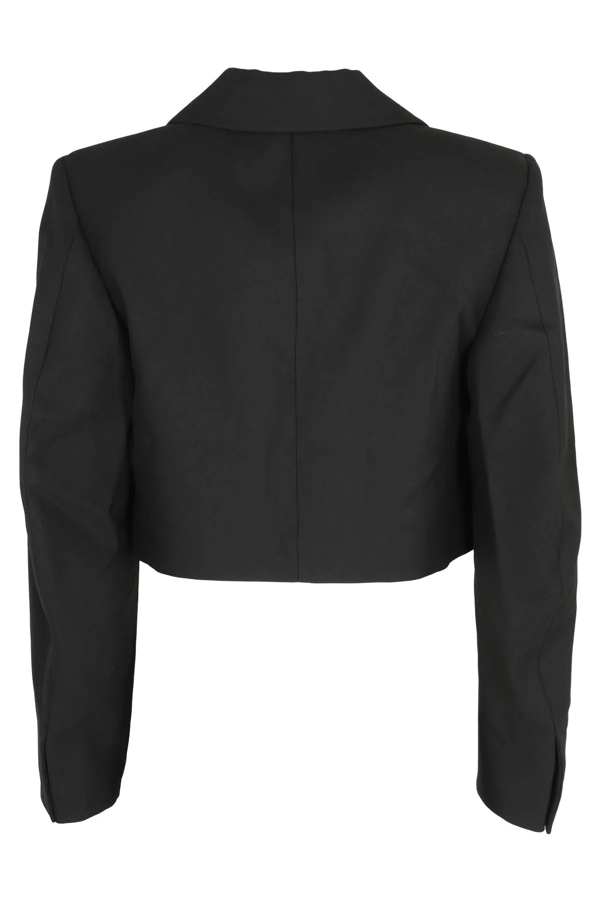 Ganni Double-Breasted Cropped Jacket