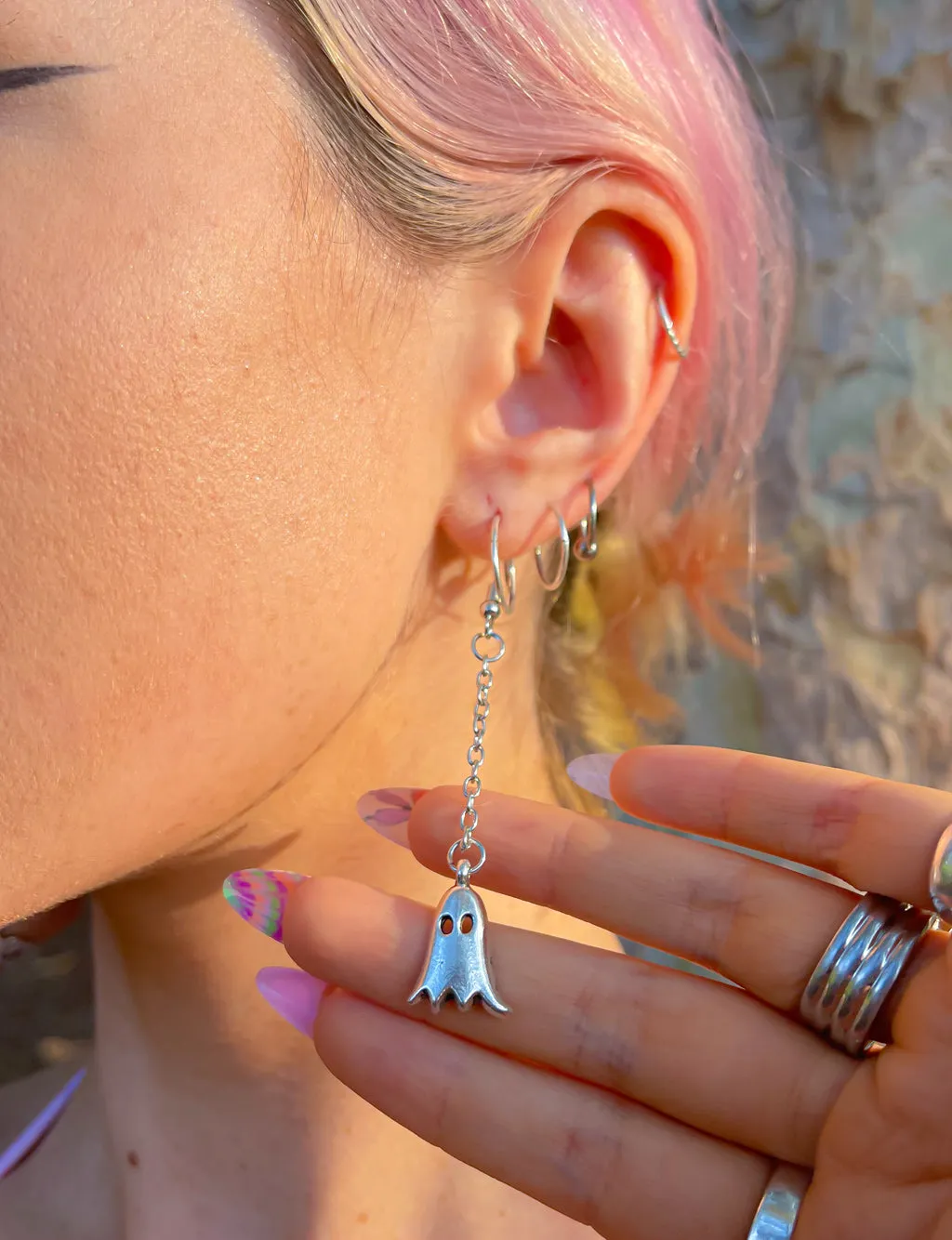 GHOST DROP EARRINGS