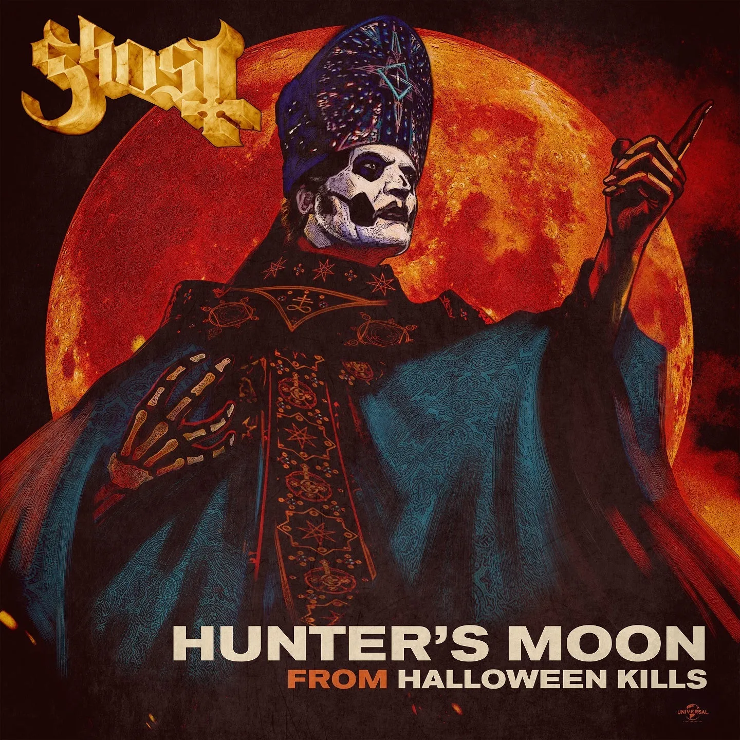 GHOST 'HUNTER'S MOON' 7 (Black Vinyl)